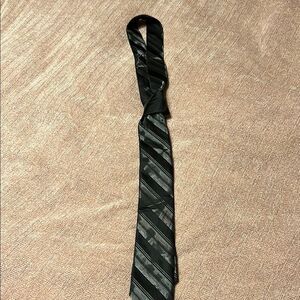 Aeropostale Elegant Black Striped Tie